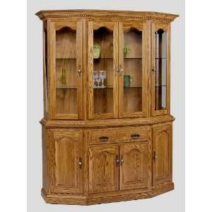    Amish USA Made Canted Dining Room Hutch   QWP C65FD