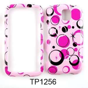  CELL PHONE CASE COVER FOR LG OPTIMUS M MS690 CIRCLES ON 
