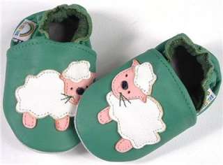 LEATHER BABY SHOES SHEEP/LAMBS 0 6 6 12 12 18 18 24 M  