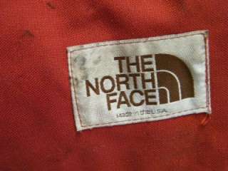 Vintage THE NORTH FACE Canvas & Leather Day Pack Hiking Backpack Old 