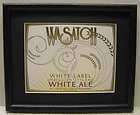 WASATCH BREWING COMPANY WHITE LABEL BELGIAN WHITE BEER SIGN