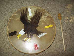 Native American drum Cherokee wolf drum 14 hand drum Mountain Man 