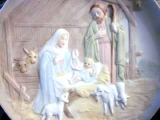 Vintage HOMCO Nativity Scene Plate 5102 Excellent  