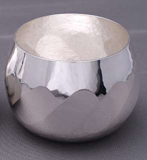 Pure Silver Japanese sake Cups Set Guinomi ochoko  