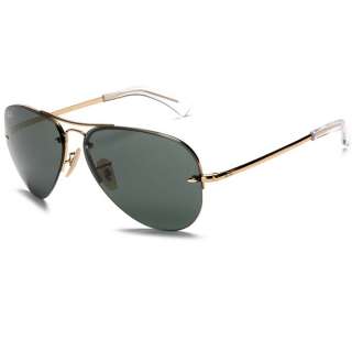 NEW   RAY BAN RB3044 RB 3449 001/71 Gold AVIATOR SUNGLASSES  
