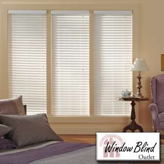 Window Blind Outlet Premium Faux Wood Blinds 55   60W x 49   60L 