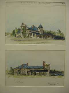  in historical hand colored architectural plans and photos. St. Croix 