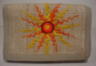 cool sun artwork ~ GREEN HEMP ~ Excellent Strong Wallet  