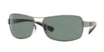 Ray Ban RB3379 GunMetal/Crystal Green Polarized Sunglasses (RB3379 004 