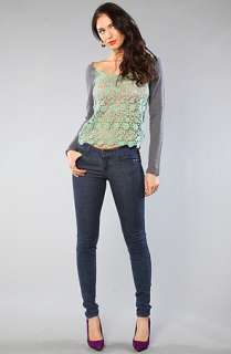 Free People The Daisy Lace Front Top in Pistachio  Karmaloop 