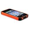 Hybrid Black/Orange Hard/TPU Skin Cover Case+PRIVACY Protector for 