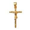 Schmuck Pur Echt 375/  Gold Papst Kreuz Anhänger Ferula 2,70 cm 