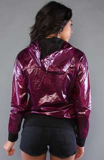   Wet Look Jacket in Fuchsia  Karmaloop   Global Concrete Culture
