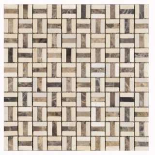 Ceramic Tile Marfil Brown 12 in. x 12 in. Natural Stone Floor 