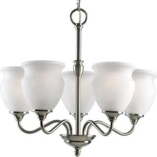 Richmond Hill Collection Brushed Nickel 5 light Chandelier