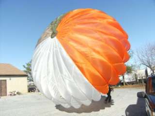   PARACHUTE w/ STRINGS AND 28 FOOT CANOPY ORANGE WHITE GREEN & TAN