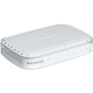 NETGEAR Fast Ethernet 5 Port Desktop Switch 10/100 MBit/s mit externem 