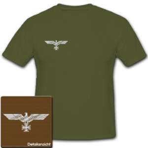 Wehrmacht Uniform Adler LW WH T Shirt oliv *1195  