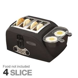 Back to Basics TEM4500 Egg and Muffin Toaster   4 Slice, Wide Slots at 
