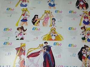 Sailor Moon Vol.1~12 Anime LD Laserdisc VIDEO Japanese  