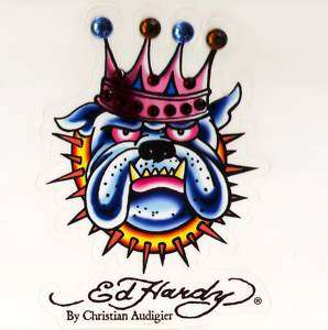 Ed Hardy Bull Dog Auto Car Decal Sticker Cling Blings  