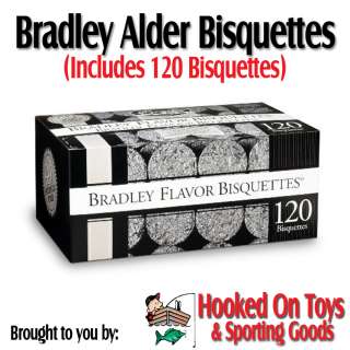 Bradley Alder Flavor Bisquettes Smoker Chips 120 pcs  