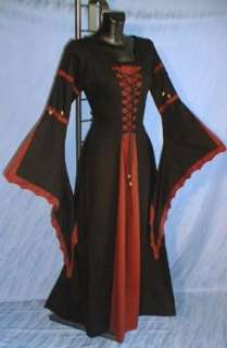 Mittelalterkleid Liaze Gothic Kleid Gewand Größe Gr. S XXXL 6172 Rot 