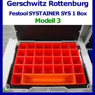 FESTOOL Systainer T LOC SYS 1 BOX Boxen Systainer bunt farbig rot 