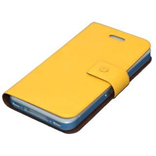 iPhone 4 4G Handytasche Leder in Gelb von Fenice Seoul  