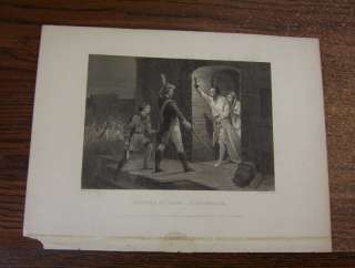 CAPTURE OF FORT TICONDEROGA 1856 Engraving  
