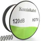 SAT Kabel HDTV Antennenkabel Koaxialkabel Koax 120dB (4 fach geschirmt 