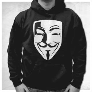Anonymous MASKE GROß HOODIE GUY FAWKES occupy Vendetta Anti 