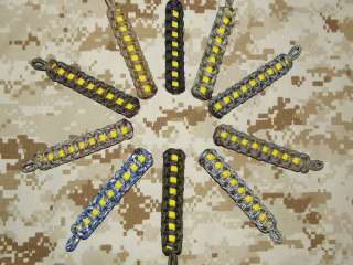 Support The Troops Key Chain Yellow Ribbon Paracord Keychain  
