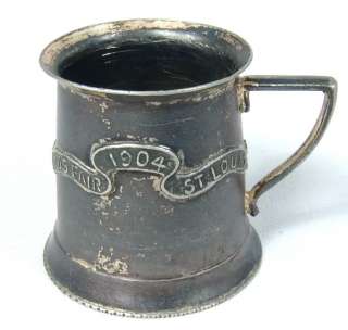 1904 Worlds Fair St. Louis Souvenir Quadruple Silverplate Cup  