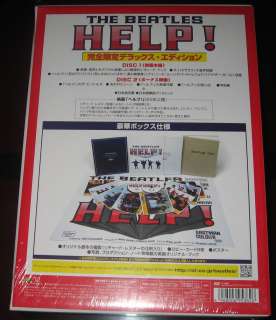 THE BEATLES Help Japan 2 DVD Deluxe Box +Book Poster  
