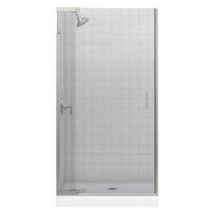 KOHLER Purist 39 in. x 72 in. Frameless Pivot Shower Door in Vibrant 