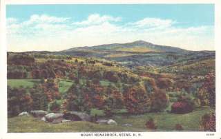 Mount Monadnock Keene New Hampshire Postcard  