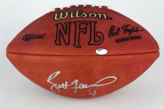 Future HOF Brett Favre Autographed Football JSA Product Image