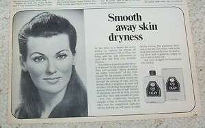 1970 Oil of Olay skin beauty CUTE girl PRINT 1 page AD  