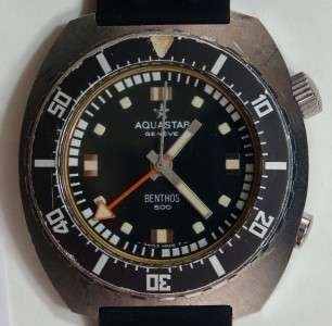 Rare Aquastar Geneve Benthos 500 Pro Diving Watch  