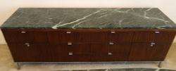 Mid Century Knoll Style Stow Davis Chromed Steel Credenza Sideboard 