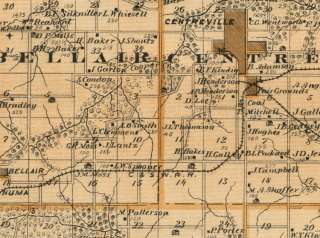 Dubuque County Iowa & Dubuque City Street Maps (Back to Back); 1875 