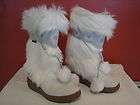OSCAR SPORT REAL FUR SKI WINTER BOOTS SIZE 40 / US 9 ~MADE IN ITALY~