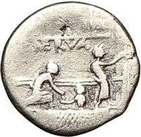   in COMITIUM SCENE 113BC P. Nerva Ancient Silver Coin RARE  