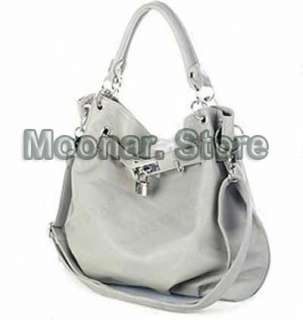 PU Leather Women Purse Handbag Shoulder Totes Bag Zipper Lock  
