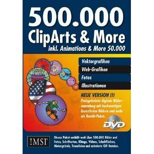 500.000 Cliparts & More auf DVD (PC DVD)  Software