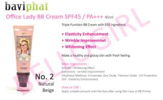 Baviphat Office Lady BB Cream SPF45 / PA+++ #2 Natural Beige 45ml