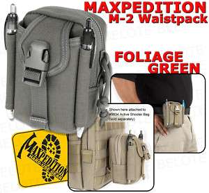 Maxpedition FOLIAGE GREEN M 2 Waistpack 5x3x1.5 0308F  