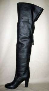 CHLOE Black Thigh High/Over Knee Renna Boots w/Heels CH15026 NEW Sz 9 