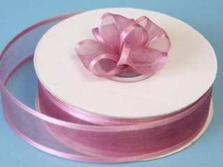 3M Dusty Pink Satin Edge Organza Ribbon 25mm wide  
